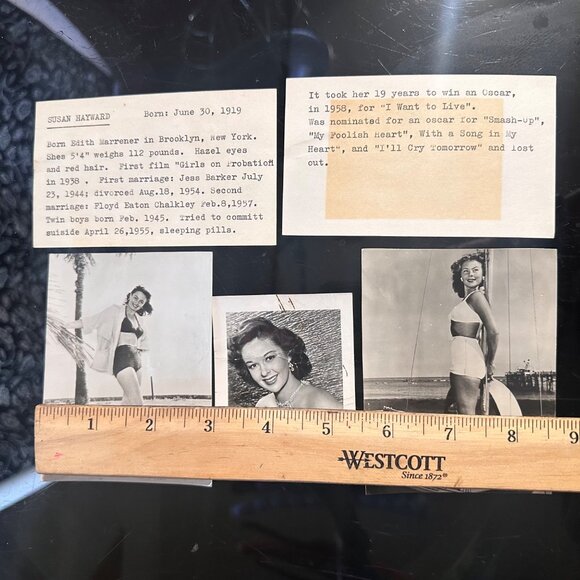 Susan Hayward Biography Cards & Mini Photo Collection - Picture 3 of 14